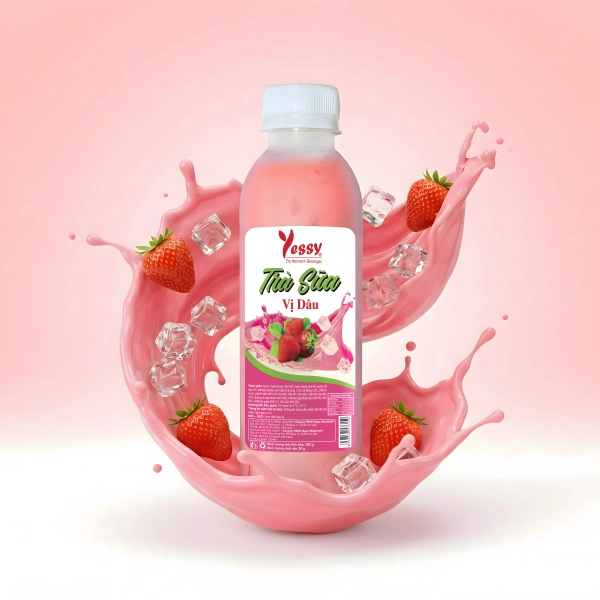 Trà Sữa Vị Dâu 
